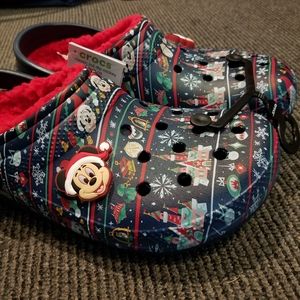 Disney Parks Holiday Christmas Crocs W10/M8
